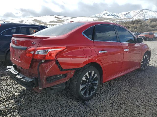 3N1AB7AP0KY328436 - 2019 NISSAN SENTRA S RED photo 3