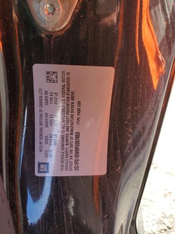 2G1FG1EW8F9287863 - 2015 CHEVROLET CAMARO SS BLACK photo 12