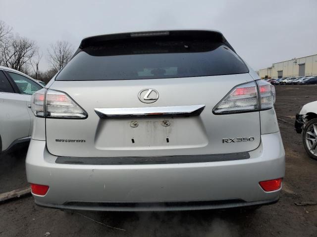 2T2ZK1BAXCC085240 - 2012 LEXUS RX 350 SILVER photo 6