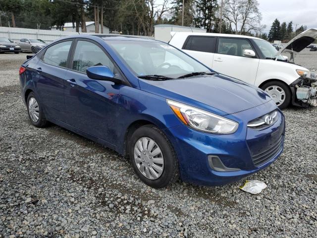 KMHCT4AE3GU114191 - 2016 HYUNDAI ACCENT SE BLUE photo 4