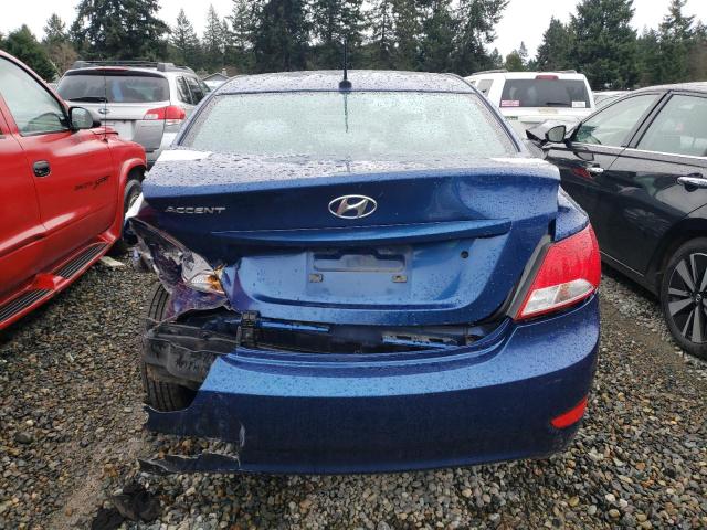 KMHCT4AE3GU114191 - 2016 HYUNDAI ACCENT SE BLUE photo 6