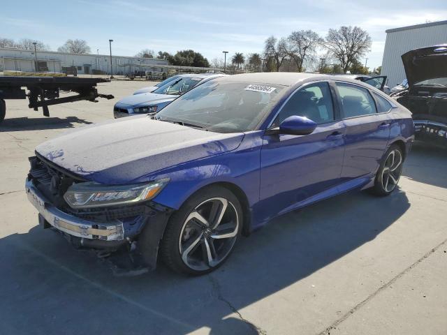 1HGCV1F36LA093497 - 2020 HONDA ACCORD SPORT BLUE photo 1