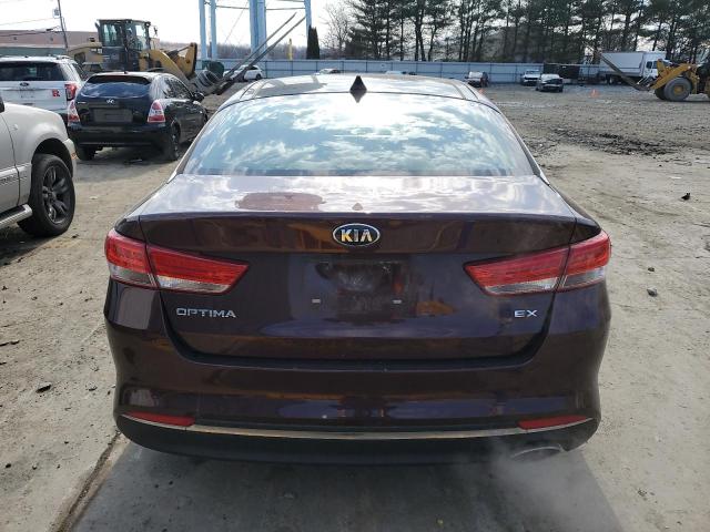 5XXGU4L30JG224983 - 2018 KIA OPTIMA EX BURGUNDY photo 6