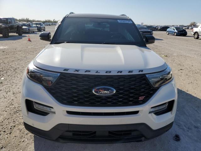 1FM5K8GC4LGB50909 - 2020 FORD EXPLORER ST WHITE photo 5