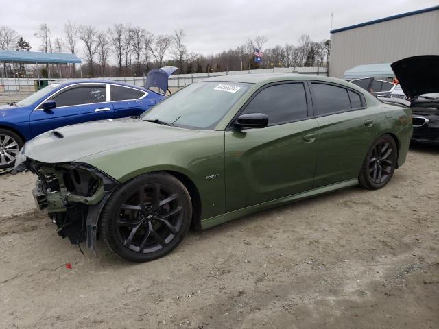 2C3CDXCT5KH554315 - 2019 DODGE CHARGER R/T GREEN photo 1