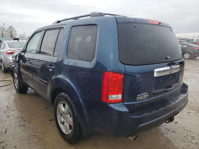 5FNYF485X9B052727 - 2009 HONDA PILOT EXL BLUE photo 2