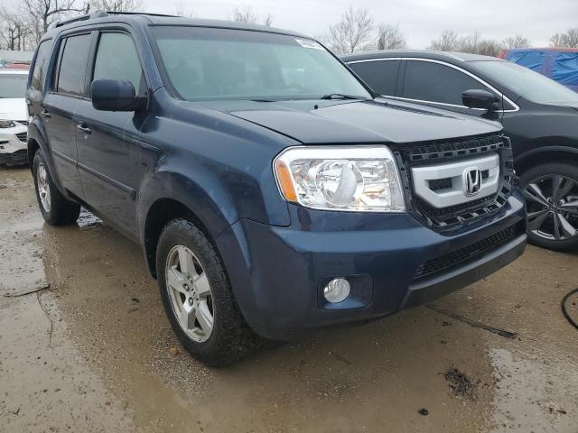 5FNYF485X9B052727 - 2009 HONDA PILOT EXL BLUE photo 4