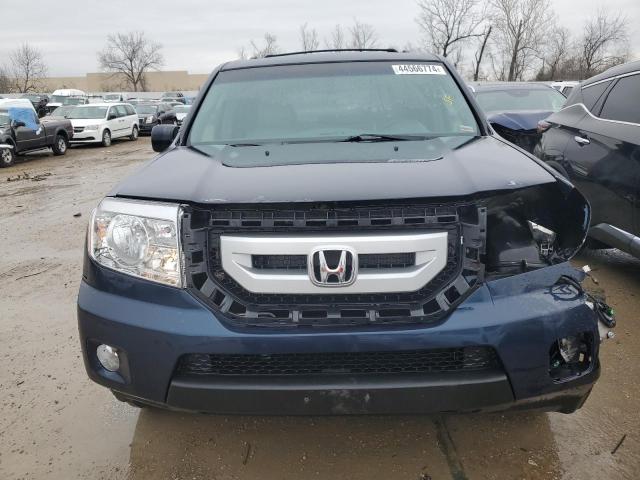 5FNYF485X9B052727 - 2009 HONDA PILOT EXL BLUE photo 5