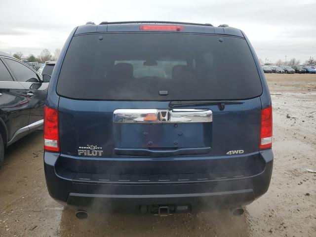 5FNYF485X9B052727 - 2009 HONDA PILOT EXL BLUE photo 6