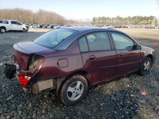 1G8AG52F83Z152505 - 2003 SATURN ION LEVEL 1 BURGUNDY photo 3