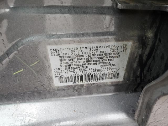 3N1AB8CV6PY272706 - 2023 NISSAN SENTRA SV GRAY photo 13