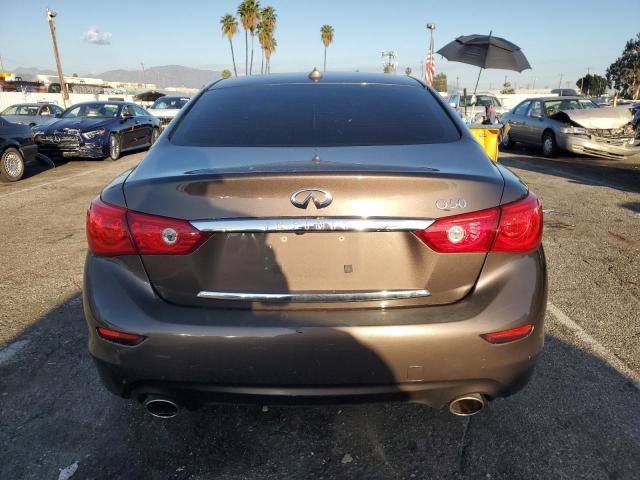 JN1BV7AP6EM675613 - 2014 INFINITI Q50 BASE BROWN photo 6