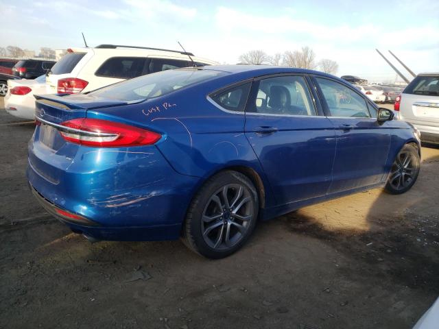 3FA6P0H7XHR415061 - 2017 FORD FUSION SE BLUE photo 3