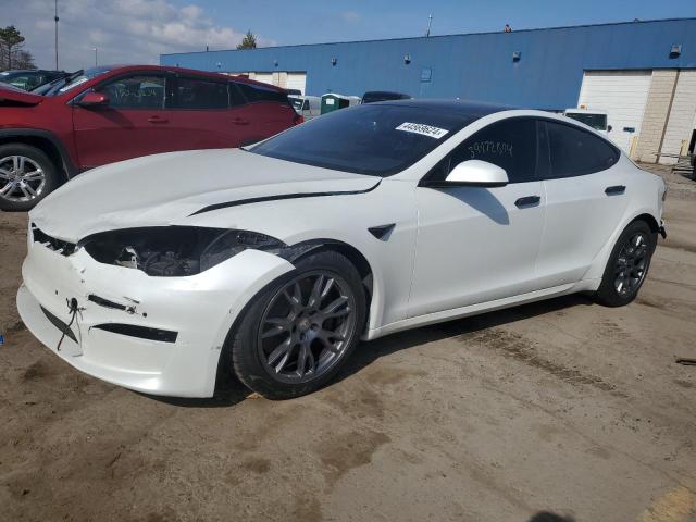 5YJSA1E65MF439436 - 2021 TESLA MODEL S WHITE photo 1