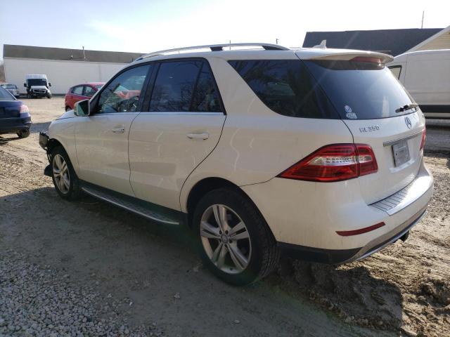 4JGDA5HB6EA359612 - 2014 MERCEDES-BENZ ML 350 4MATIC WHITE photo 2