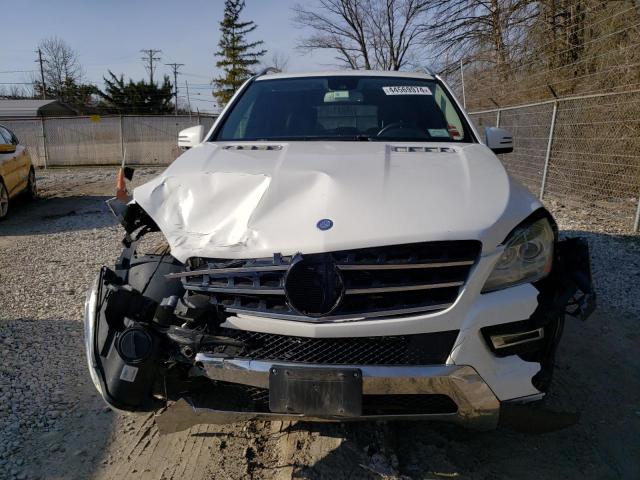 4JGDA5HB6EA359612 - 2014 MERCEDES-BENZ ML 350 4MATIC WHITE photo 5