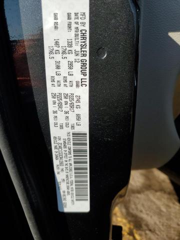 2C4RC1CG3CR412663 - 2012 CHRYSLER TOWN & COU TOURING L BLACK photo 12