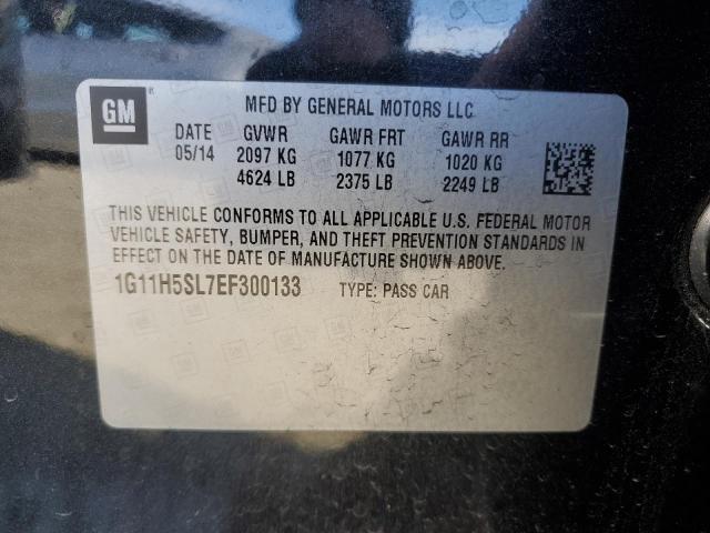 1G11H5SL7EF300133 - 2014 CHEVROLET MALIBU LTZ BLACK photo 12