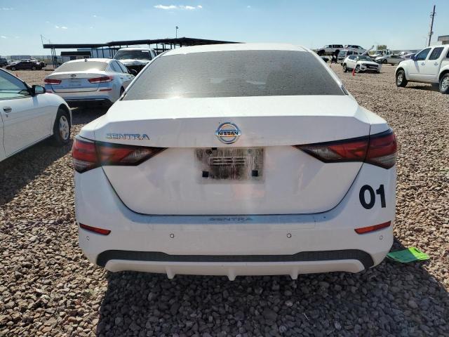 3N1AB8BV7MY315155 - 2021 NISSAN SENTRA S WHITE photo 6