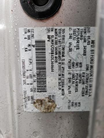 5LMFU28R43LJ44644 - 2003 LINCOLN NAVIGATOR ვერცხლისფერი ფოტო 14