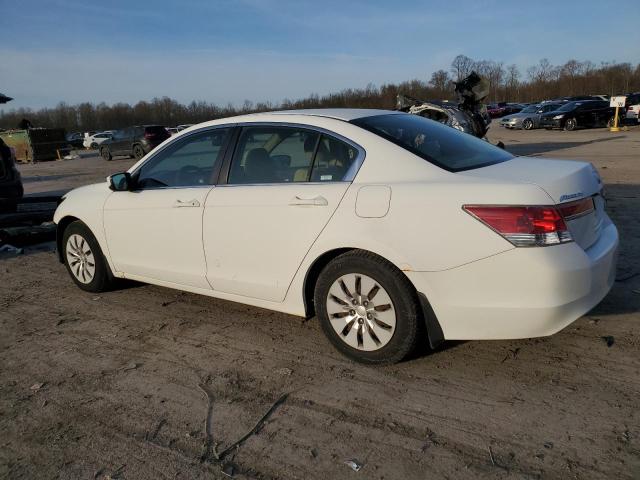 1HGCP2F30BA033911 - 2011 HONDA ACCORD LX WHITE photo 2