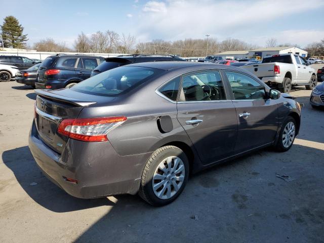 3N1AB7APXEL637168 - 2014 NISSAN SENTRA S GRAY photo 3