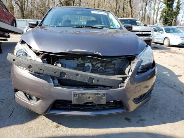 3N1AB7APXEL637168 - 2014 NISSAN SENTRA S GRAY photo 5