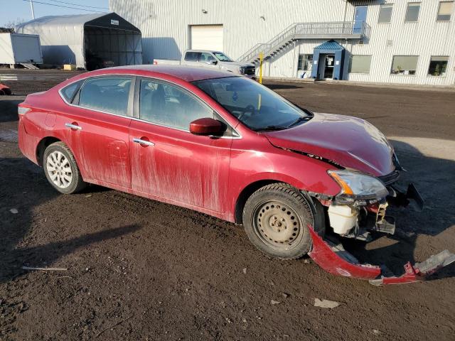 3N1AB7AP6DL765390 - 2013 NISSAN SENTRA S RED photo 4