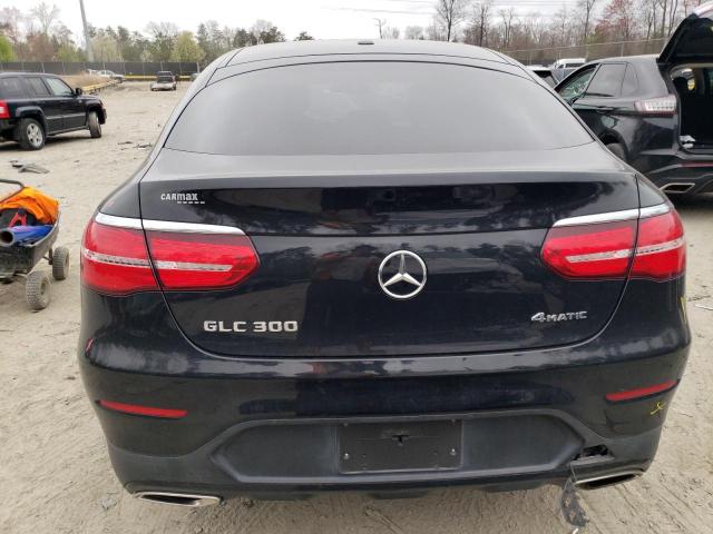 WDC0J4KB0JF398290 - 2018 MERCEDES-BENZ GLC COUPE 300 4MATIC BLACK photo 6