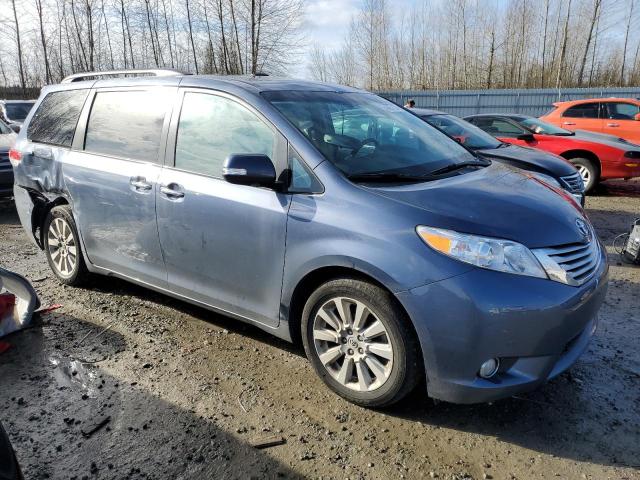 5TDYK3DC0ES413060 - 2014 TOYOTA SIENNA XLE BLUE photo 4