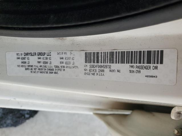 1B3BD4FBXBN528732 - 2011 DODGE AVENGER EXPRESS WHITE photo 13