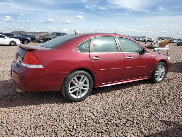 2G1WU57M291253075 - 2009 CHEVROLET IMPALA LTZ RED photo 3