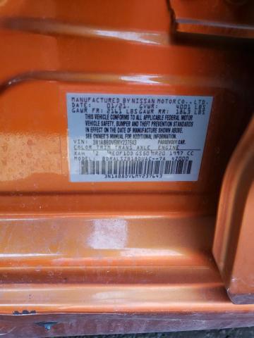 3N1AB8DV6MY237643 - 2021 NISSAN SENTRA SR ORANGE photo 13