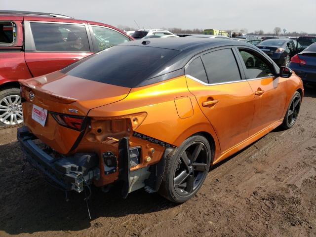 3N1AB8DV6MY237643 - 2021 NISSAN SENTRA SR ORANGE photo 3