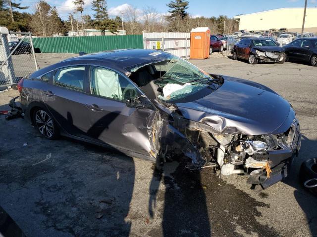 19XFC1F75JE200702 - 2018 HONDA CIVIC EXL ნაცრისფერი ფოტო 4