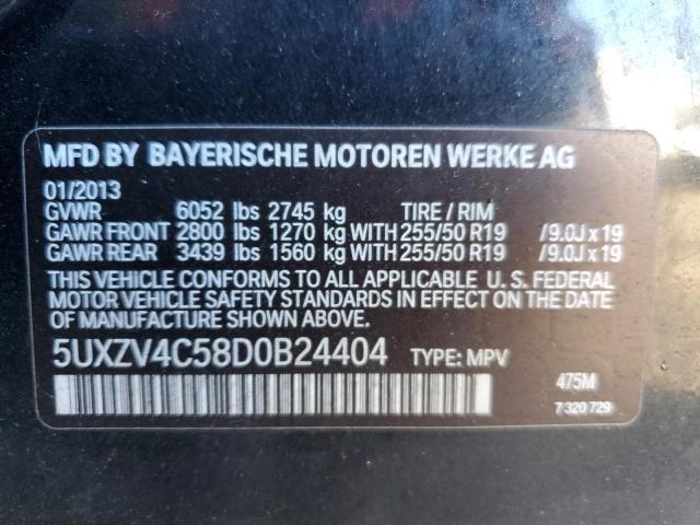 5UXZV4C58D0B24404 - 2013 BMW X5 XDRIVE35I BLACK photo 14