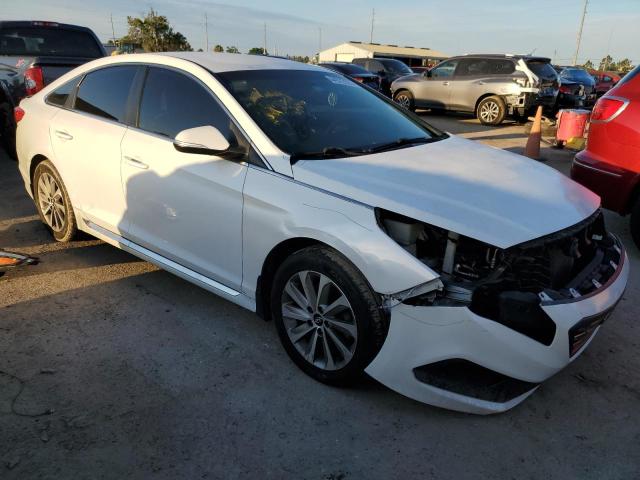 5NPE34AF0FH098689 - 2015 HYUNDAI SONATA SPORT WHITE photo 4