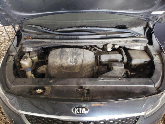 KNDMB5C17F6046301 - 2015 KIA SEDONA LX BLUE photo 12