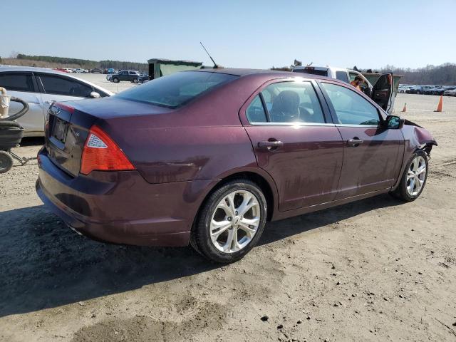 3FAHP0HA9CR366464 - 2012 FORD FUSION SE PURPLE photo 3