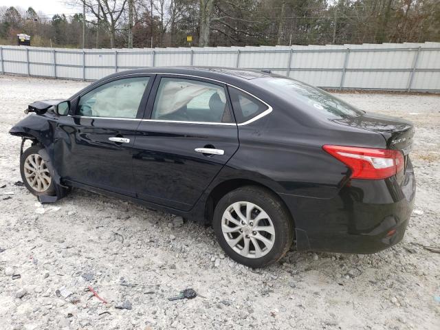 3N1AB7AP3KL606632 - 2019 NISSAN SENTRA S BLACK photo 2