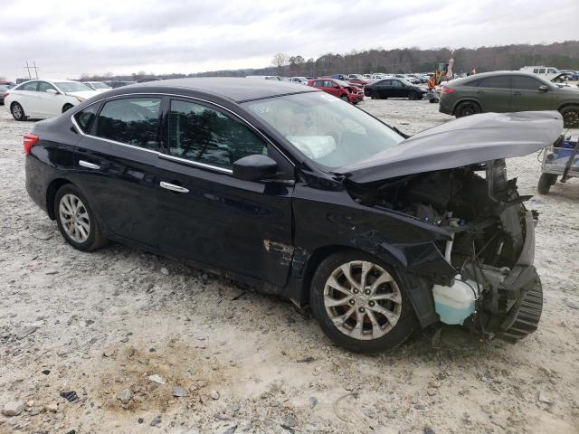 3N1AB7AP3KL606632 - 2019 NISSAN SENTRA S BLACK photo 4