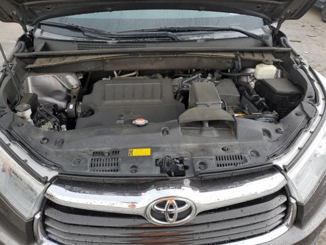 5TDBKRFH1GS333321 - 2016 TOYOTA HIGHLANDER LE GRAY photo 12