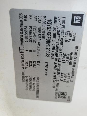 1GYS3KEF0BR128532 - 2011 CADILLAC ESCALADE ESV PLATINUM თეთრი ფოტო 14