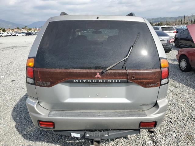 JA4MT41R61P013383 - 2001 MITSUBISHI MONTERO SPORT LIMITED SILVER photo 6