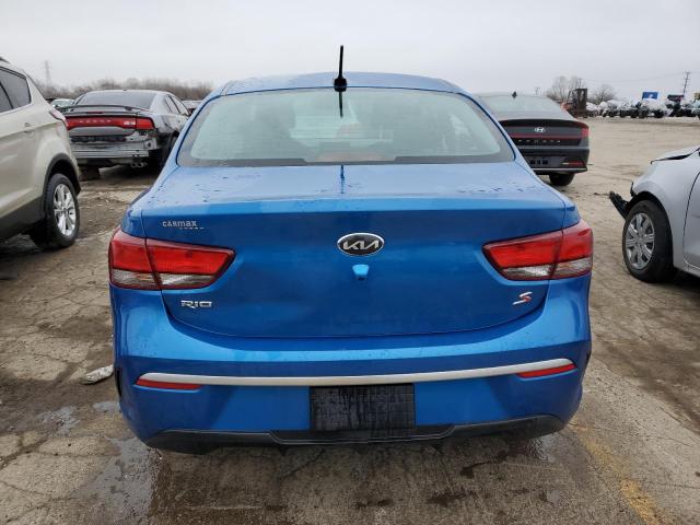 3KPA24AD5ME423354 - 2021 KIA RIO LX BLUE photo 6