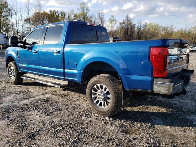 1FT8W3BTXNED24125 - 2022 FORD F350 SUPER DUTY BLUE photo 2