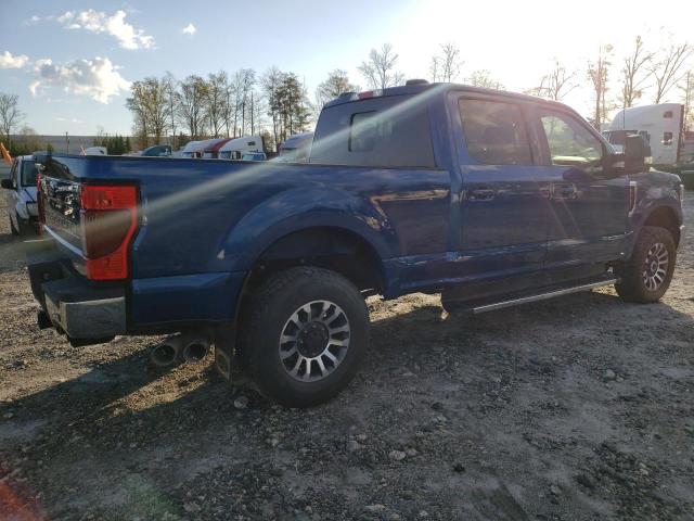 1FT8W3BTXNED24125 - 2022 FORD F350 SUPER DUTY BLUE photo 3