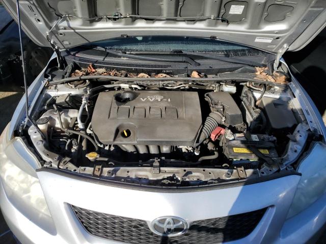 JTDBU4EE4AJ062196 - 2010 TOYOTA COROLLA BASE SILVER photo 11