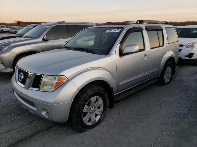 5N1AR18W75C761165 - 2005 NISSAN PATHFINDER LE SILVER photo 1