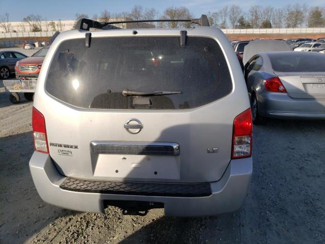 5N1AR18W75C761165 - 2005 NISSAN PATHFINDER LE SILVER photo 6